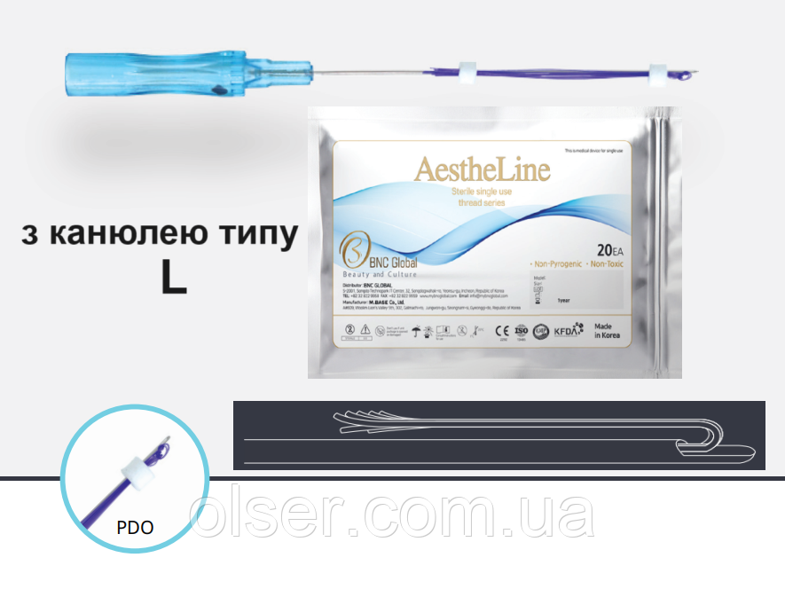 Мезонити Boom7 (Кисти) 23Gx38 PDO AestheLine  (4шт.)