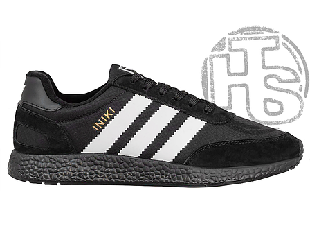 Чоловічі кросівки Adidas Iniki Black White (термо) ALL13387, фото 1