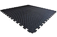 Дитячі килимки 50x50x1 Пол модульний М'яка підлога пазл чорний