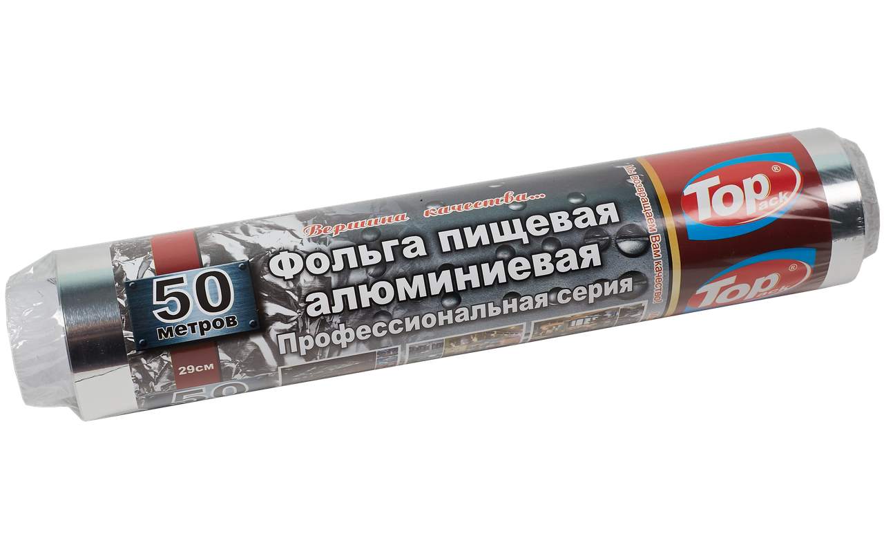 Фольга алюмінієва Toppack 29см 50мм 25мкм суперміцна
