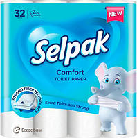Туалетная бумага Selpak Pro Comfort 32 рулона 2 слоя белая