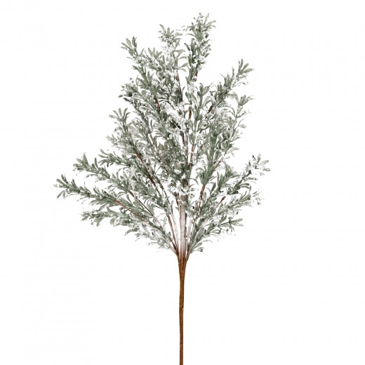Гілка декоративна Yes! Fun Дрібні листочки засніжена, 84 см (974811), фото 1