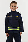 Костюм дитячий "Рятувальник МНС" кітель та штани на 5-7 років, зріст 122-128 см / Наряд для фотосесії та ігор, фото 2