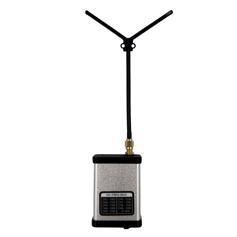 Приймач FPV Caddx VRX 1.2-1.3ГГц (1060-1380MHz) 9-ти канальний відеоприймач в алюмінієвому корпусі з антеною