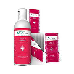 VetExpert (ВетЕксперт) Benzoic Shampoo - Шампунь для собак і котів з жирною шкірою 20х15 мл