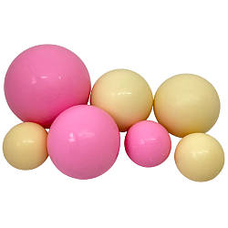 Шоколадні Кульки для кондитерських виробів Біло-рожеві