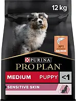 Сухой корм Purina Pro Plan Dog Medium Puppy с лососем и рисом 12 кг