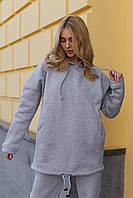 Худі жіноче сірий oversize сірий TOS