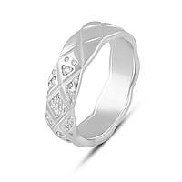 Серебряное кольцо SilverBreeze с фианитами (2085300) 17.5 размер GR, код: 6597756