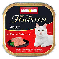 Консерва для кошек Animonda Vom Feinsten Adult with Beefpotatoes с говядиной и картофелем, 100г