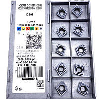 Пластины токарные 10 шт Iscar CCMT09T304, Израиль, сплав IC908 (для стали, нержавейки, жаропрочных)