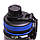 Пляшка спортивна для води Kamille 750мл з пластика 2302 чорно-синій, фото 4