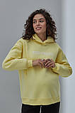 Худі з начосом для вагітних та годування UNIVERSE лимонний, фото 3