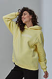 Худі з начосом для вагітних та годування UNIVERSE лимонний, фото 4