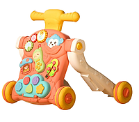 Каталка ходунки для детей 2 в 1 Игровой центр Baby Music Walker Бежевый