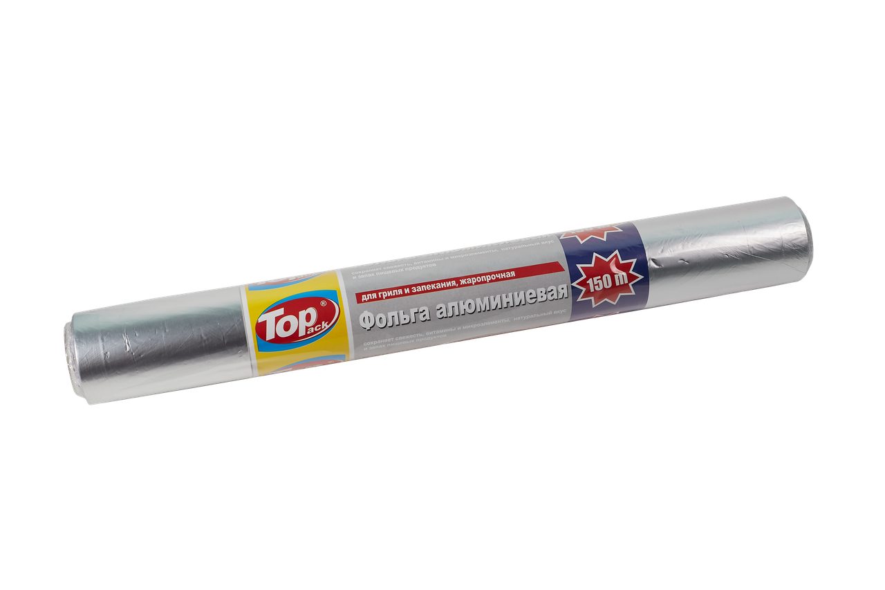 Фольга алюмінієва Toppack 44см 150м 18мкм 1200г