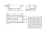 Ванна чавунна з ніжками ROCA CONTINENTAL 160X70, фото 2