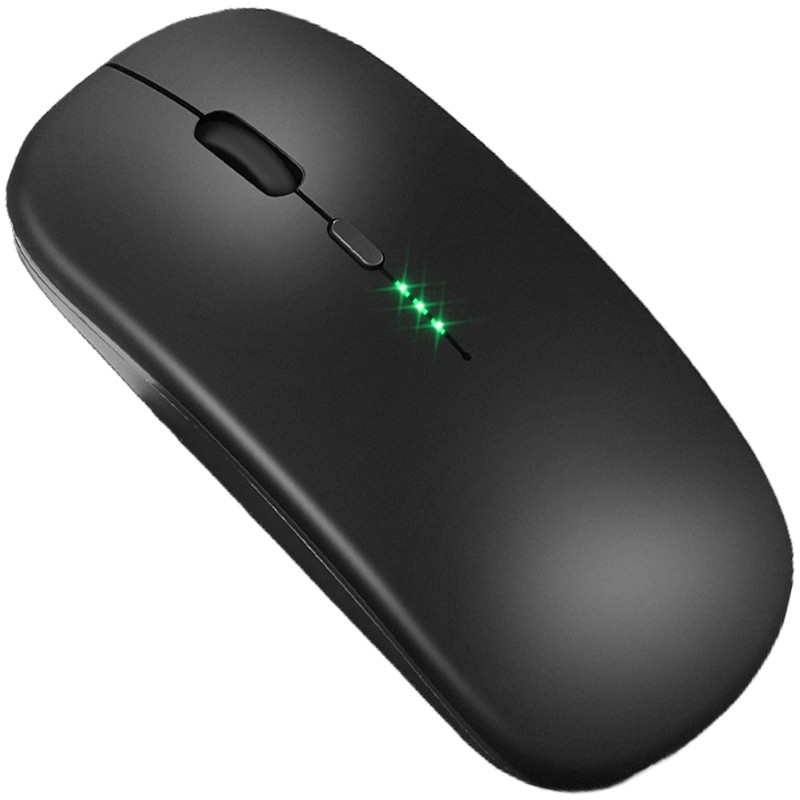 Мишка бездротова з акумулятором для ПК та ноутбуків (чорна)