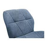 Крісло на коліщатках Richman Бінго хром синє-джинс, фото 5