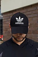 Кепка Adidas чорна з білим лого TOS