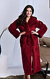 Домашній м'який затишний махровий довгий халат з капюшоном (р.42-50). Арт-1501/8, фото 4