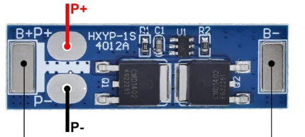 BMS контролер 1S Li-Ion 18650 3,7 V 12A заряду/розряду