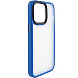 TPU+PC чохол Metal Buttons для Apple iPhone 15 (6.1") Блакитний, фото 4