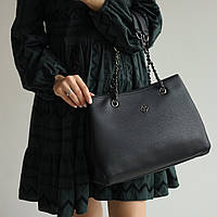Женская сумка-тоут искусственная кожа черный Арт.5-734 black KONAK CANTA Туреччина