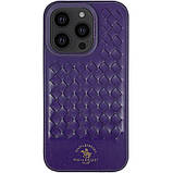 Шкіряний чохол Polo Santa Barbara для Apple iPhone 14 Pro Max (6.7") Purple, фото 4