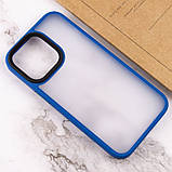 TPU+PC чохол Metal Buttons для Apple iPhone 15 (6.1") Блакитний, фото 5