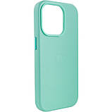 Шкіряний чохол Leather Case (AA Plus) with MagSafe для Apple iPhone 14 Pro Max (6.7") Ice, фото 5