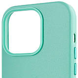 Шкіряний чохол Leather Case (AA Plus) with MagSafe для Apple iPhone 14 Pro Max (6.7") Ice, фото 6