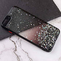 Чохол із блискітками та захистом камери для Apple iPhone 7/8, SE 2020 Black, фото 2