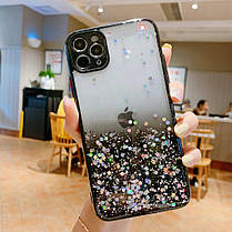 Чохол із блискітками та захистом камери для Apple iPhone 7/8, SE 2020 Black, фото 4