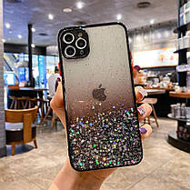 Чохол із блискітками та захистом камери для Apple iPhone 7/8, SE 2020 Black, фото 5
