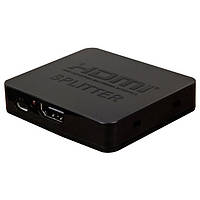 HDMI сплітер AirBase HD-SP2P HDMI Splitter 1x2 plastic Black