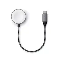 Магнітний зарядний кабель Satechi USB-C Magnetic Charging Cable для Apple Watch Space Gray (ST-TCAW7CM)