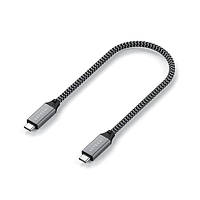 Кабель Satechi USB4 C Cable 100W Space Gray (25 cm) (ST-U4C25M)