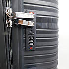 Валіза дорожня 3 в 1 трійка на колесах поліпропілен у різних кольорах Cans Зелена, фото 4