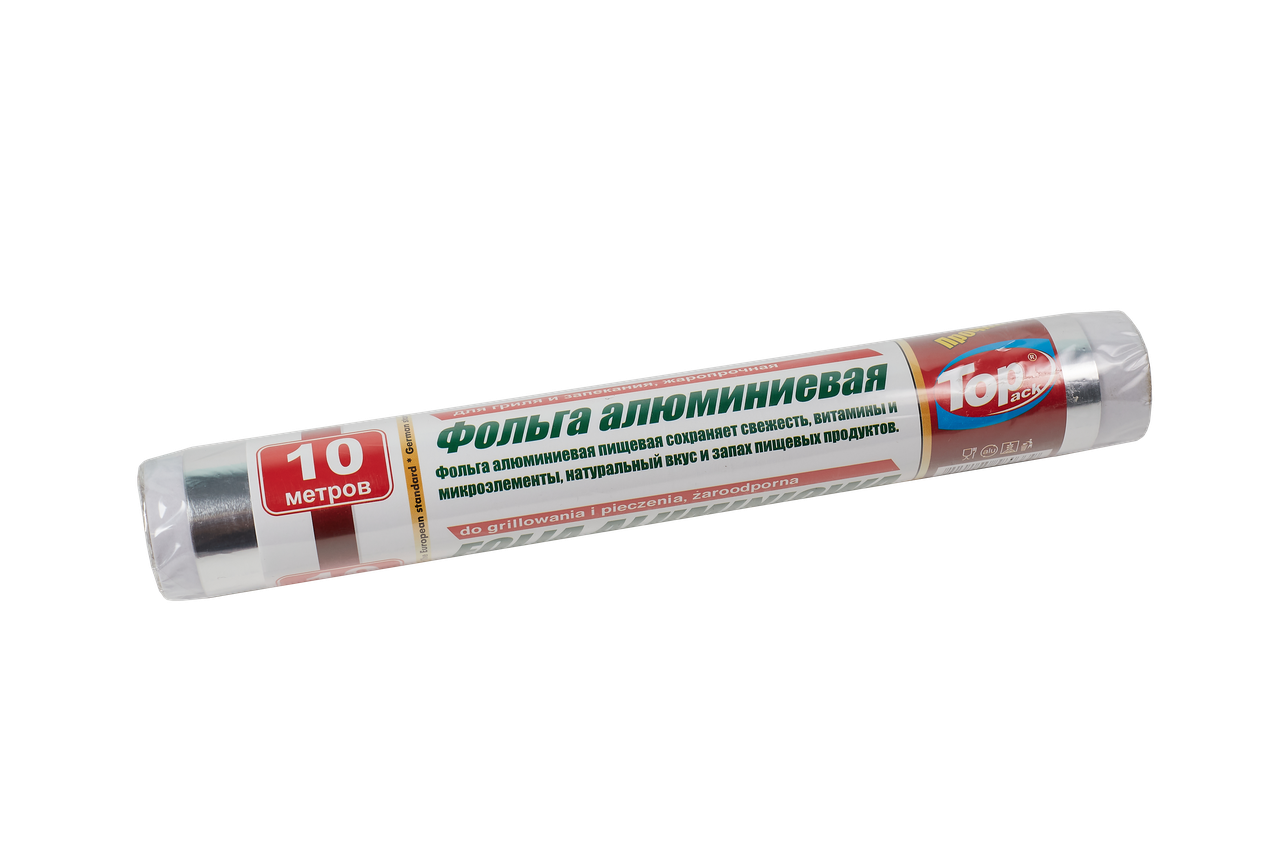 Фольга алюмінієва для запікання Toppack 29см 10м Преміум 14мкм