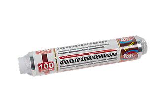 Фольга алюмінієва для запікання Toppack Преміум 29см 100м 14мкм міцна