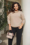 Кофта жіноча светр джемпер Антара великі розміри, фото 3