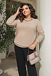 Кофта жіноча светр джемпер Антара великі розміри, фото 4
