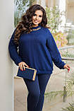 Кофта жіноча светр джемпер Антара великі розміри, фото 7