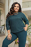 Кофта жіноча светр джемпер Антара великі розміри, фото 10
