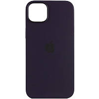 Чохол Silicone case (AAA) full with Magsafe для Apple iPhone 14 Pro (6.1") Жовтий / Sunglow Фіолетовий / Elderberry