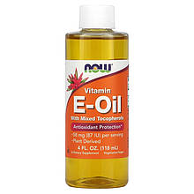 Натуральне E-олія NOW Foods "Natural E-Oil" антиоксидантний захист (118 мл)
