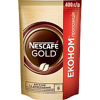 Nescafe кофе Голд растворимый 400 грамм в мягкой упаковке
