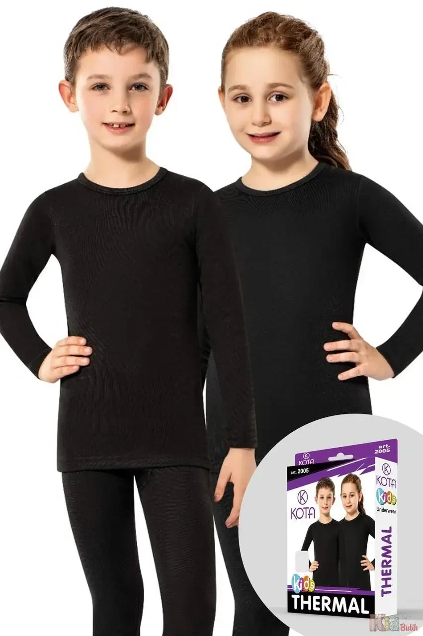 Термобілизна дитяча Kota Kids Underwear 13-14 років чорна, фото 1