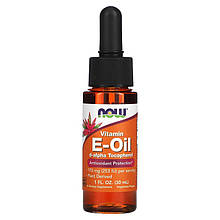 Натуральне E-олія NOW Foods "Natural E-Oil" антиоксидантний захист (30 мл)